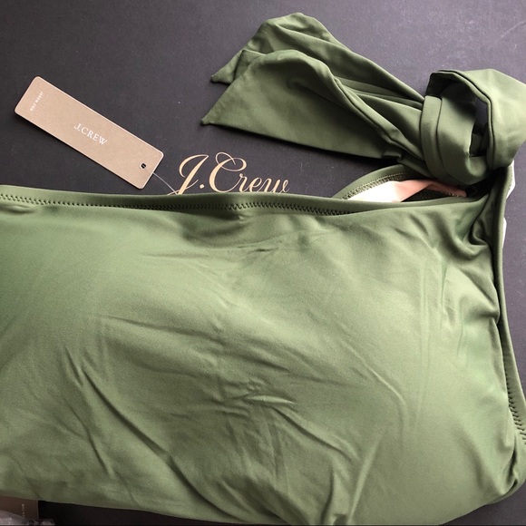 New J. Crew Bow-tie one-shoulder swimsuit - Picture 2 of 3